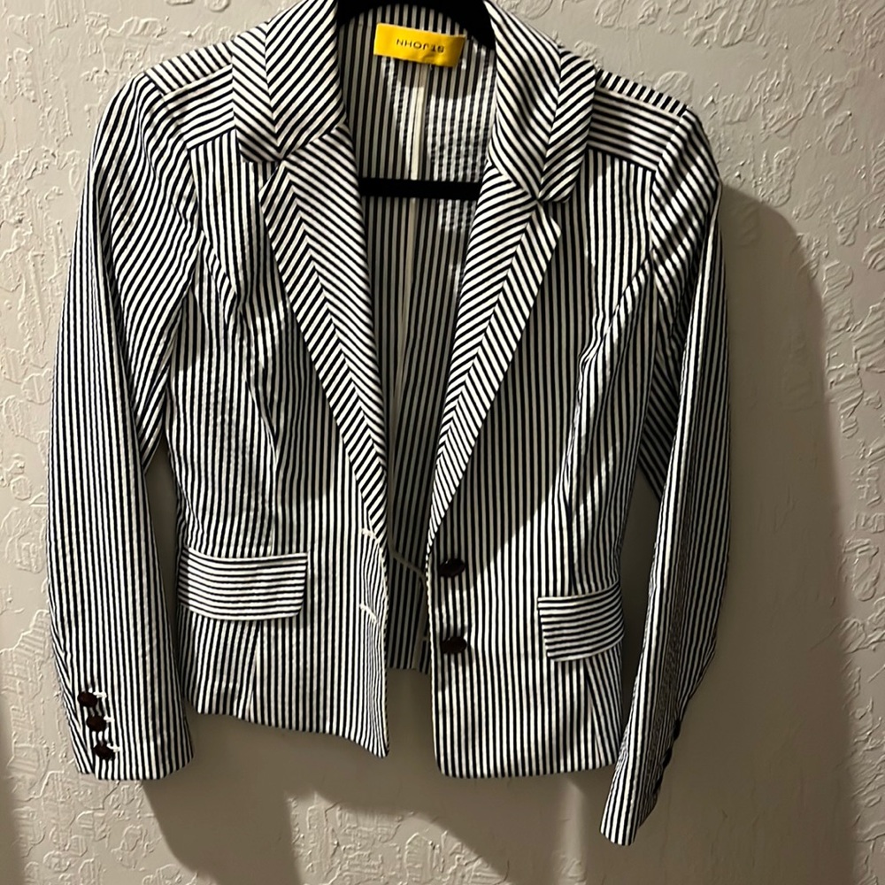 St. John striped blazer